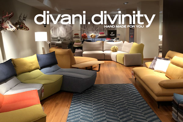 Divani Divinity, lo showroom Calia Italia nel cuore di Roma